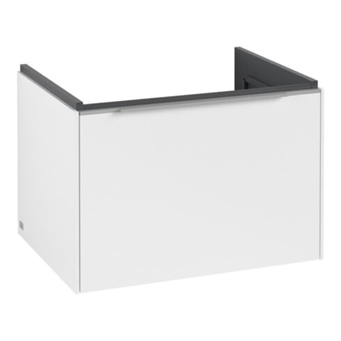 V&B Meuble sous lavabo Subway 3.0 62,2x42,9x47,8cm, sans LED/Gr Alu brillant, P blanc