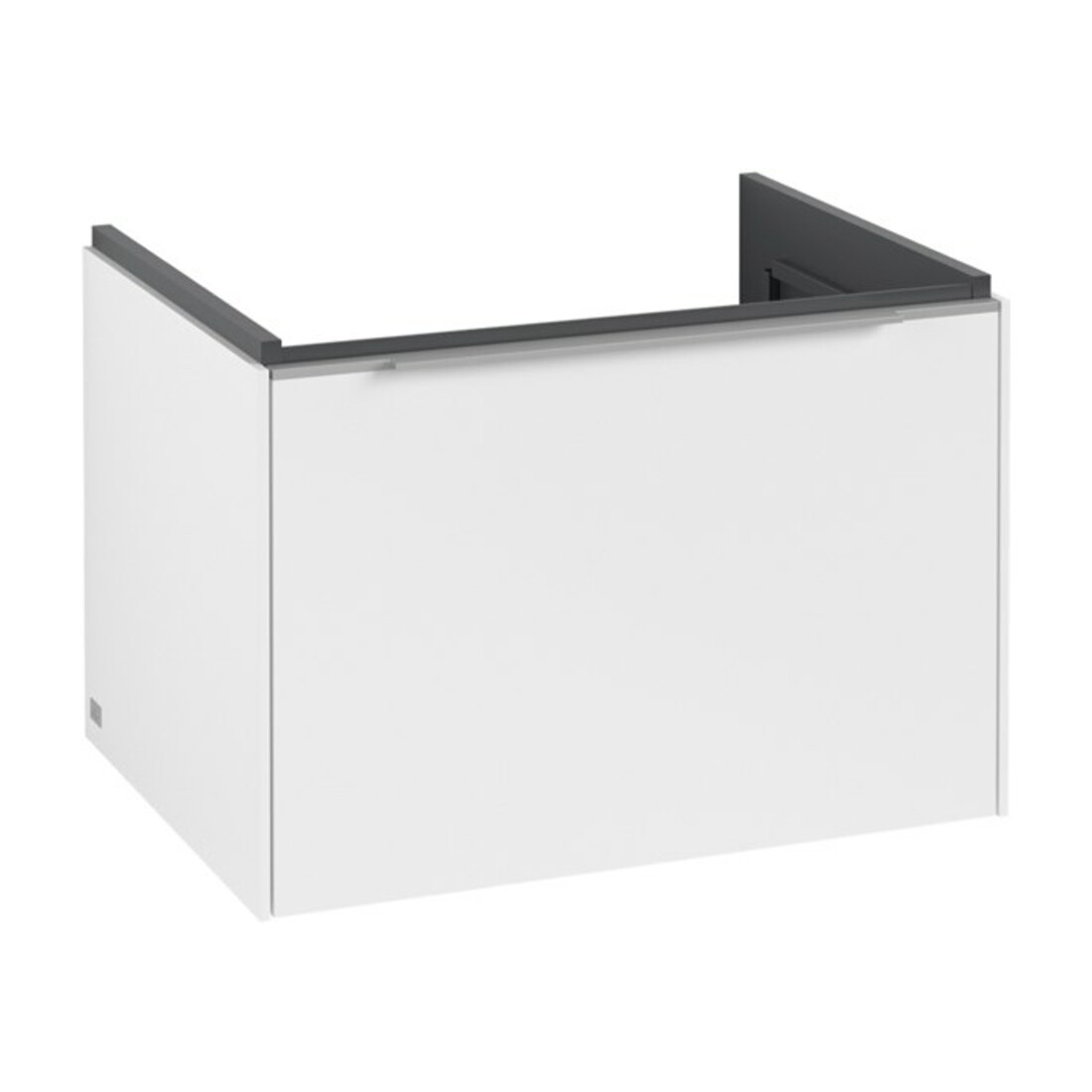 V&B Meuble sous lavabo Subway 3.0 62,2x42,9x47,8cm, sans LED/Gr Alu brillant, P blanc