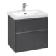 V&B Meuble sous lavabo Subway 3.0 62,2x57,6x47,8cm, alu brillant, graph.-3