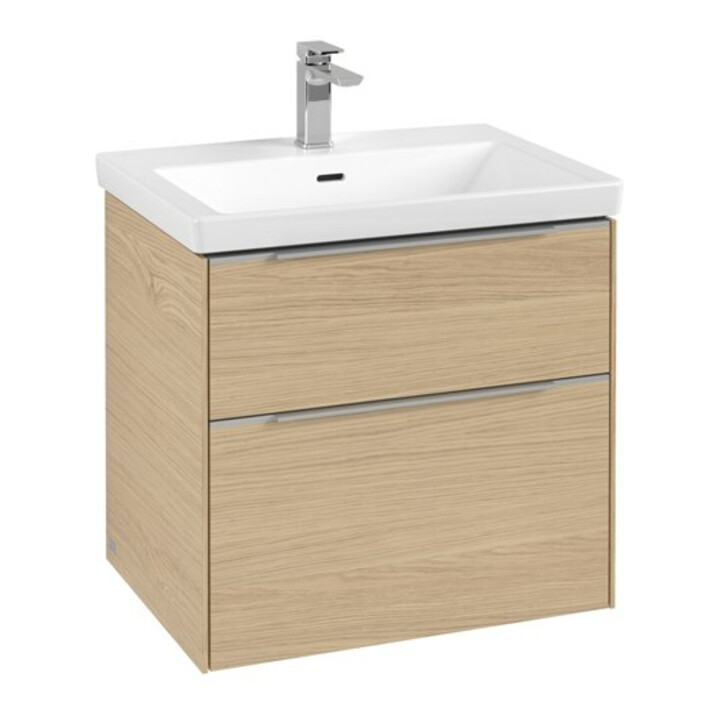 V&B Meuble sous-lavabo Subway 3.0 62,2x57,6x47,8cm, avec LE/Gr AL brillant, Nord Oa