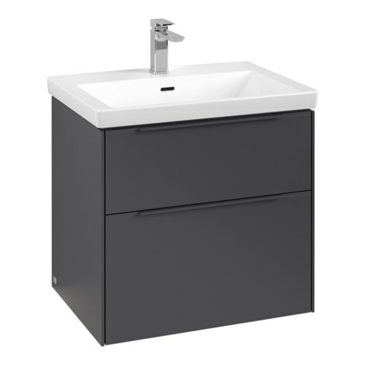 V&B Meuble sous lavabo Subway 3.0 62,2x57,6x47,8cm, avec LE/Gr mon., graph.