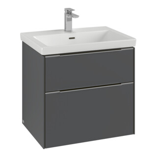 V&B Meuble sous-lavabo Subway 3.0 62,2x57,6x47,8cm, avec LE/Gr vo b, so gre.