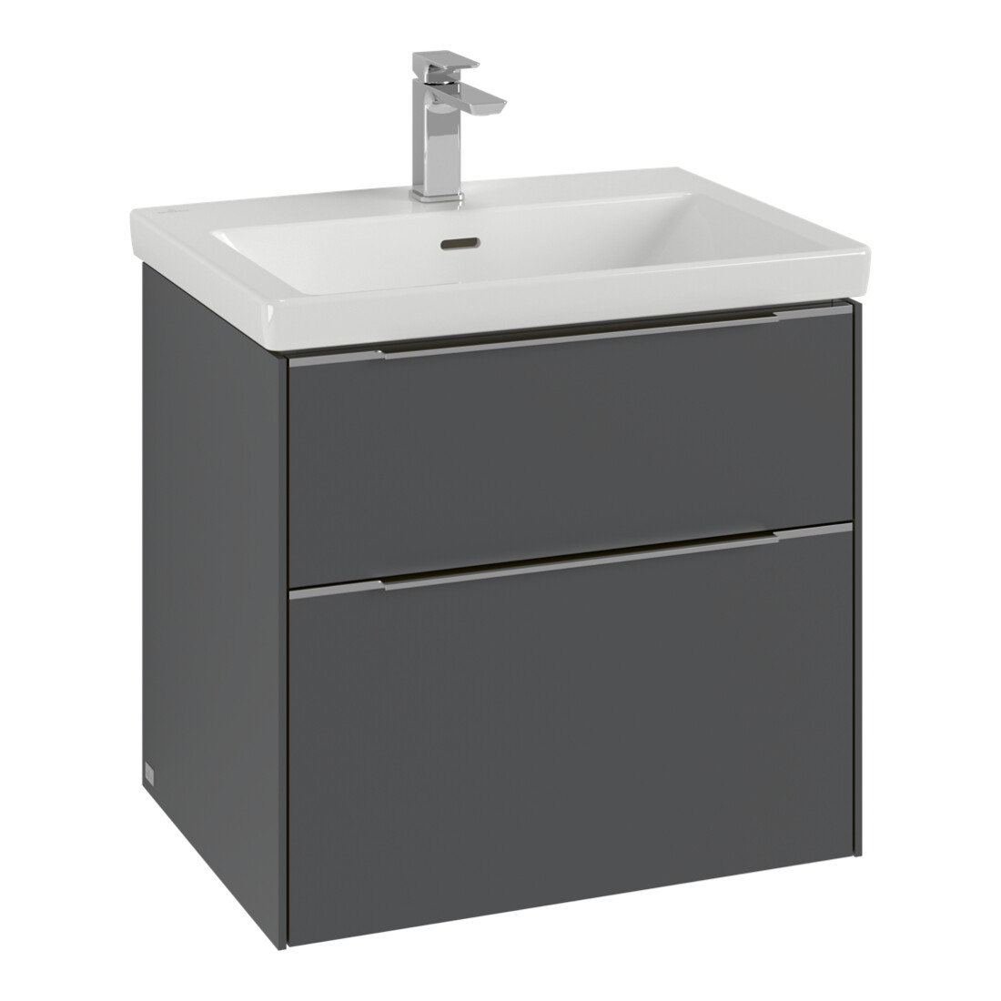 V&B Meuble sous-lavabo Subway 3.0 62,2x57,6x47,8cm, avec LE/Gr vo b, so gre.