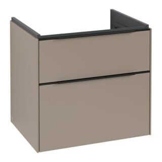 V&B Meuble sous lavabo Subway 3.0 62,2x57,6x47,8cm, avec LED/Gr bleu volcan, Tau