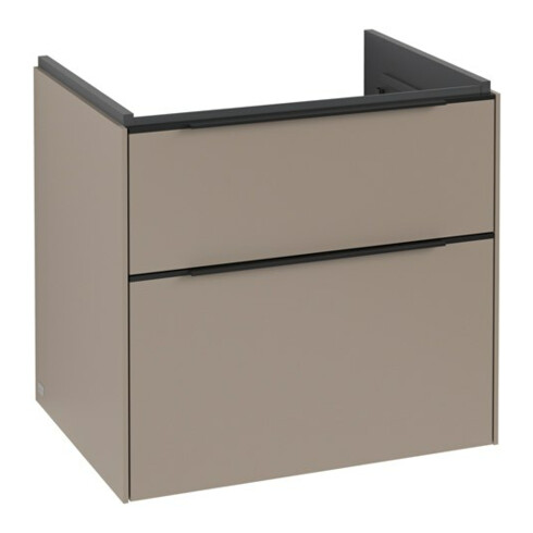 V&B Meuble sous lavabo Subway 3.0 62,2x57,6x47,8cm, avec LED/Gr bleu volcan, Tau