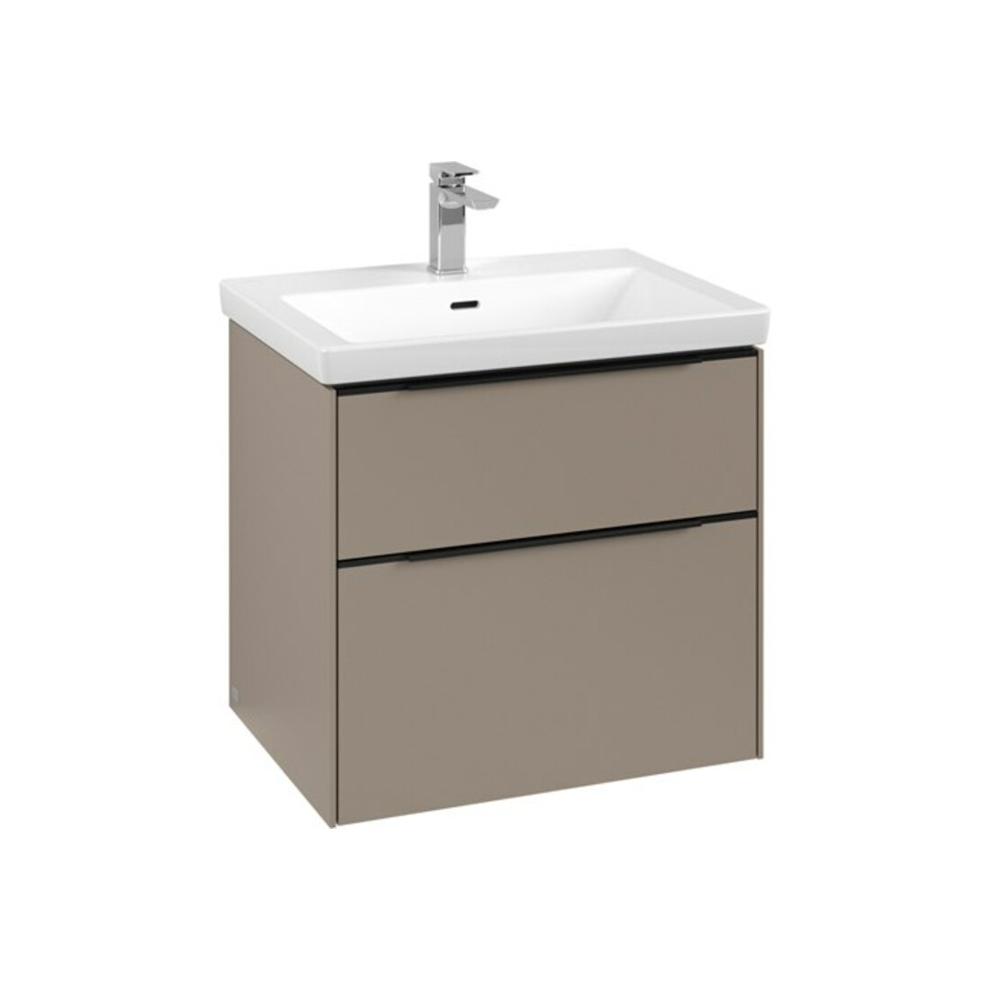 V&B Meuble sous lavabo Subway 3.0 62,2x57,6x47,8cm, avec LED/Gr bleu volcan, Tau