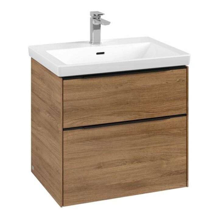 V&B Meuble sous lavabo Subway 3.0 62,2x57,6x47,8cm, bleu, sans éclairage