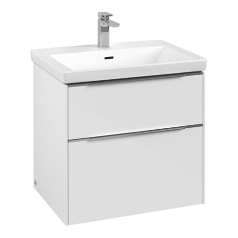 V&B Meuble sous-lavabo Subway 3.0 62,2x57,6x47,8cm, sans LE/Gr AL g, Bri blanc