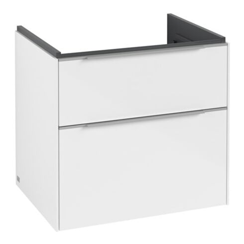 V&B Meuble sous-lavabo Subway 3.0 62,2x57,6x47,8cm, sans LE/Gr AL g, Bri blanc