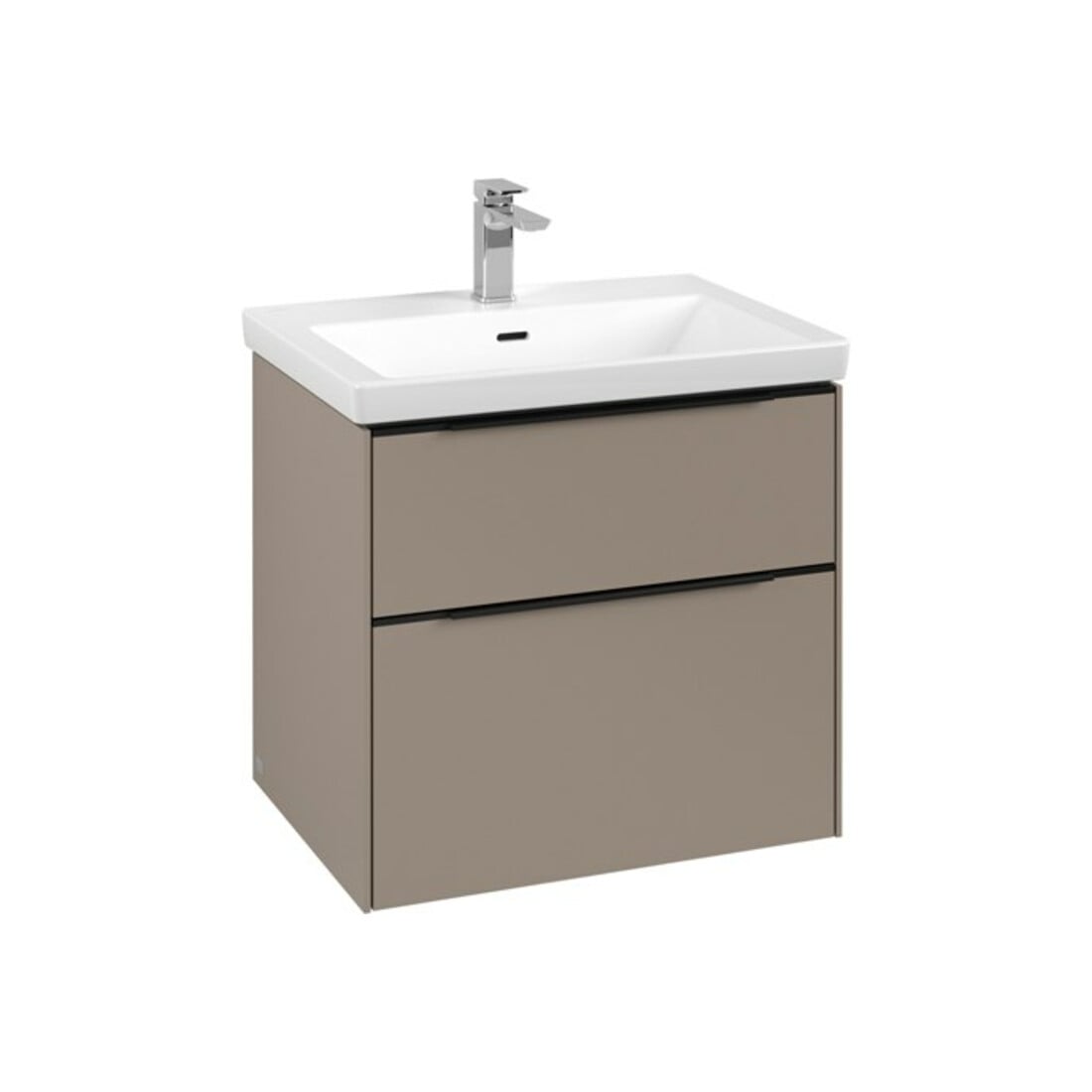 V&B Meuble sous-lavabo Subway 3.0 62,2x57,6x47,8cm, sans LED/Gr volc bleu, Tau