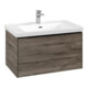 V&B Meuble sous-lavabo Subway 3.0 77,2x42,9x47,8cm, bleu, mat, gauche-1