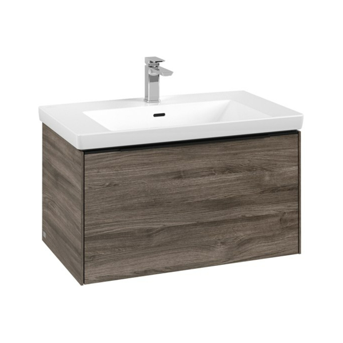 V&B Meuble sous-lavabo Subway 3.0 77,2x42,9x47,8cm, bleu, mat, gauche