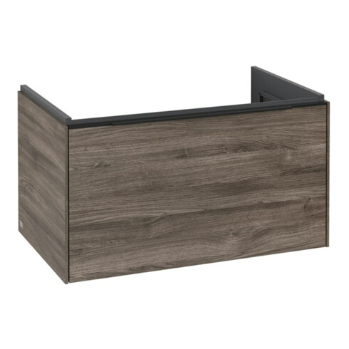 V&B Meuble sous-lavabo Subway 3.0 77,2x42,9x47,8cm, bleu, mat, gauche