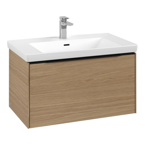 V&B Meuble sous lavabo Subway 3.0 77,2x42,9x47,8cm, chêne clair/gris nordique