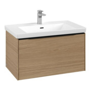 V&B Meuble sous lavabo Subway 3.0 77,2x42,9x47,8cm, chêne clair/gris nordique
