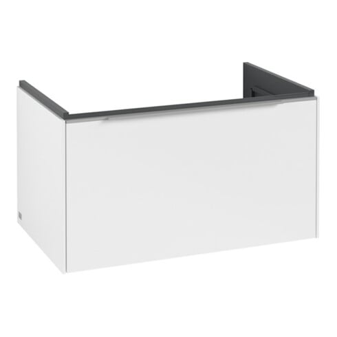 V&B Meuble sous-lavabo Subway 3.0 77,2x42,9x47,8cm, sans LED/Gr Alu brillant, P blanc