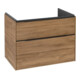 V&B Meuble sous lavabo Subway 3.0 77,2x57,6x47,8 cm, avec LE/Gr devant bleu, Kan Oa-1
