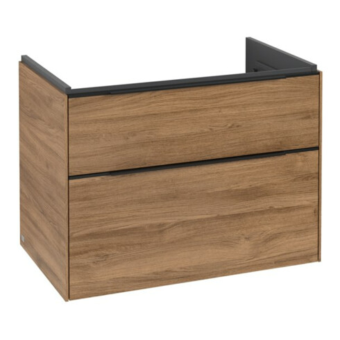 V&B Meuble sous lavabo Subway 3.0 77,2x57,6x47,8 cm, avec LE/Gr devant bleu, Kan Oa