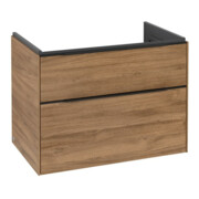 V&B Meuble sous lavabo Subway 3.0 77,2x57,6x47,8 cm, avec LE/Gr devant bleu, Kan Oa
