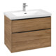 V&B Meuble sous lavabo Subway 3.0 77,2x57,6x47,8 cm, avec LE/Gr devant bleu, Kan Oa-3