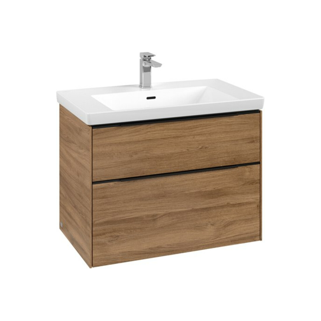 V&B Meuble sous lavabo Subway 3.0 77,2x57,6x47,8 cm, avec LE/Gr devant bleu, Kan Oa