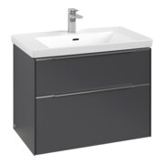 V&B Meuble sous-lavabo Subway 3.0 77,2x57,6x47,8cm, avec LE/Gr Alu brillant, graphite