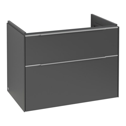 V&B Meuble sous-lavabo Subway 3.0 77,2x57,6x47,8cm, avec LE/Gr Alu brillant, graphite