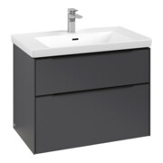 V&B Meuble sous lavabo Subway 3.0 77,2x57,6x47,8cm, avec LE/Gr devant bleu, graphique