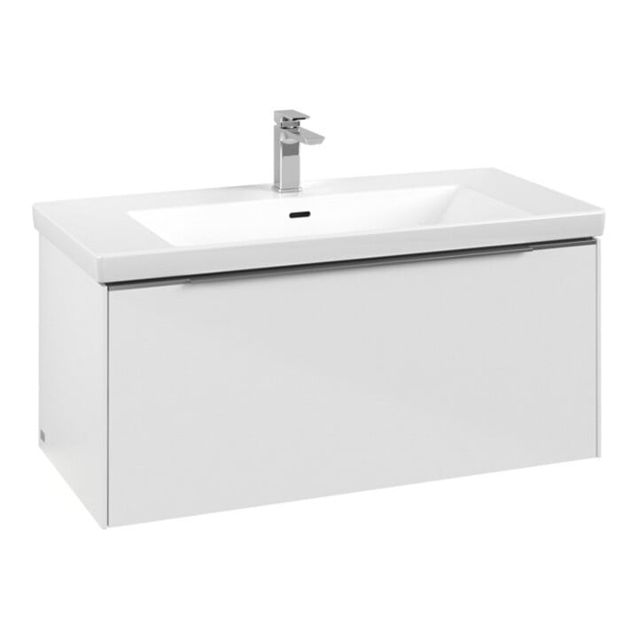 V&B Meuble sous-lavabo Subway 3.0 97,3x42,9x47,8 cm, m LE/Gr AL g, Bri wh.