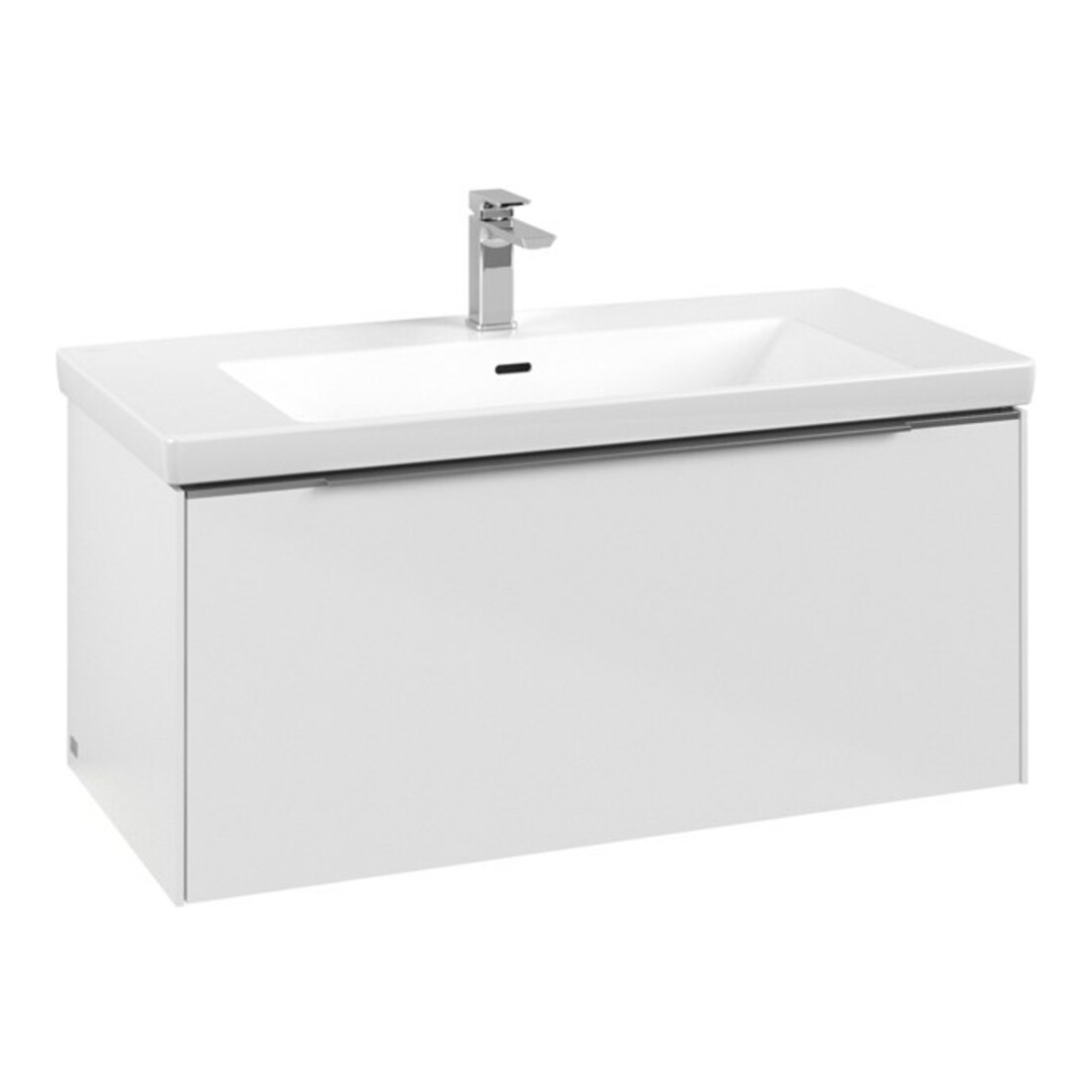 V&B Meuble sous-lavabo Subway 3.0 97,3x42,9x47,8 cm, m LE/Gr AL g, Bri wh.