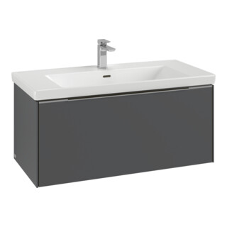 V&B Meuble sous lavabo Subway 3.0 97,3x42,9x47,8 cm, o LE/Gr AL gl, so gre.