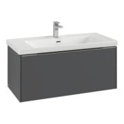 V&B Meuble sous lavabo Subway 3.0 97,3x42,9x47,8 cm, o LE/Gr AL gl, so gre.