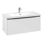 V&B Meuble sous lavabo Subway 3.0 97,3x42,9x47,8cm, avec LE/Gr vo b, Bri blanc