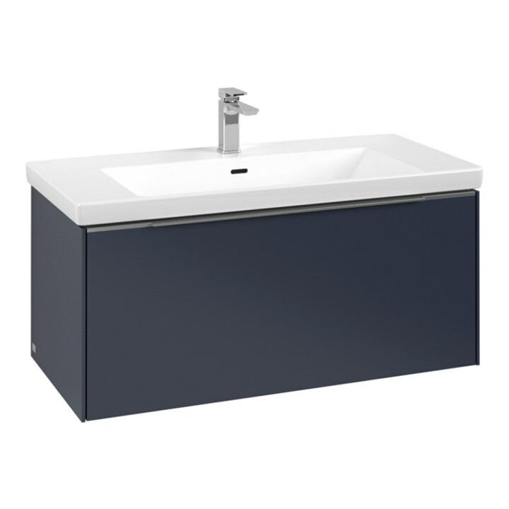 V&B Meuble sous-lavabo Subway 3.0 97,3x42,9x47,8cm, o LE/Gr AL gl, Mar bl.