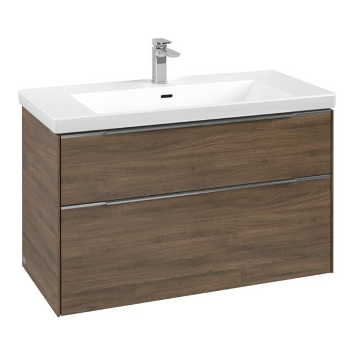 V&B Meuble sous lavabo Subway 3.0 97,3x57,6x47,8cm, AL gris, Ariz. Oa