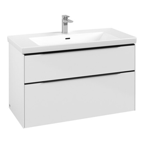 V&B Meuble sous-lavabo Subway 3.0 97,3x57,6x47,8cm, blanc brillant