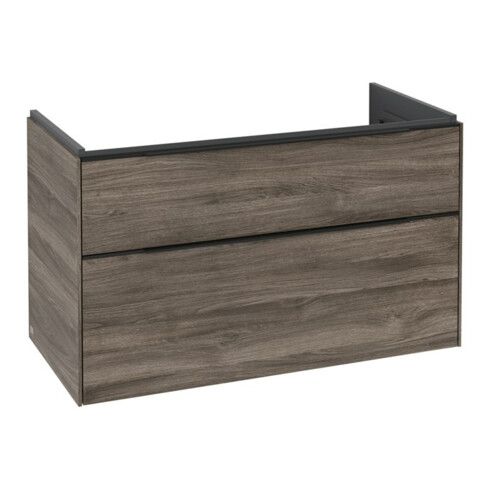 V&B Meuble sous lavabo Subway 3.0 97,3x57,6x47,8cm, bleu, gauche, mat