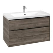 V&B Meuble sous lavabo Subway 3.0 97,3x57,6x47,8cm, bleu, gauche, mat-3