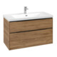 V&B Meuble sous lavabo Subway 3.0 97,3x57,6x47,8cm, bleu, sans poignée-1