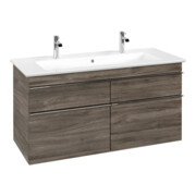 V&B Meuble sous lavabo Venticello 115,3x59x50,2 cm, poignée chrome, chêne pierre-3