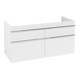 V&B Meuble sous lavabo Venticello 115,3x59x50,2cm, poignée chrome, blanc mat-3