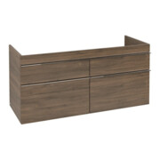 V&B Meuble sous-lavabo VENTICELLO 125,3x59x50,2cm, Chromé, chêne Arizona-4