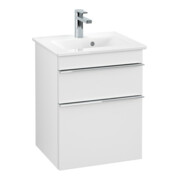 V&B Meuble sous lavabo Venticello 46,6x59x42,5 cm, poignée chrome, blanc mat-3