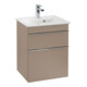 V&B Meuble sous lavabo Venticello 46,6x59x42,5cm, chromé, gris cachemire-1