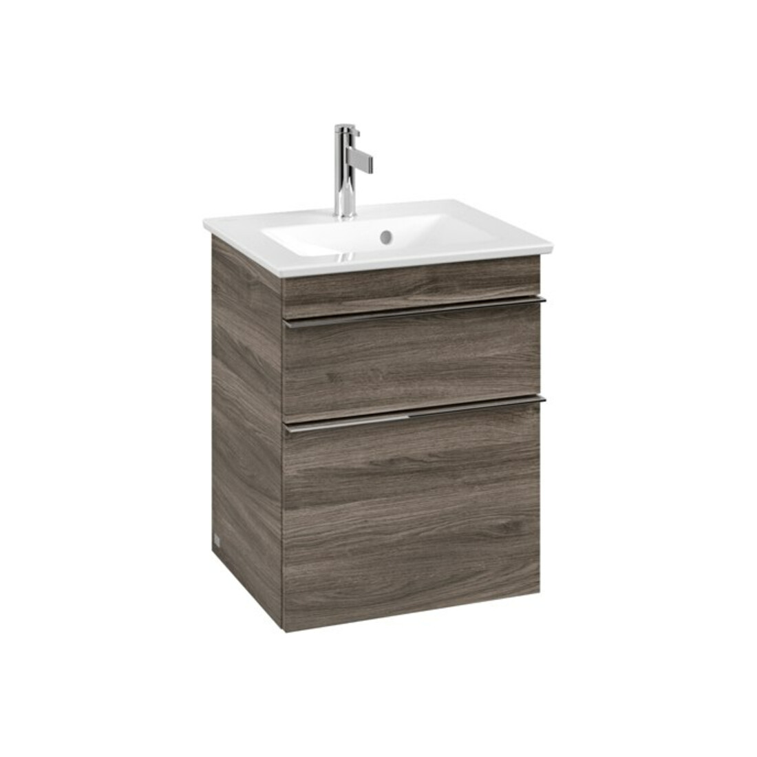 V&B Meuble sous-lavabo Venticello 46,6x59x42,5cm, Poignée chrome, chêne stone