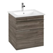 V&B Meuble sous lavabo Venticello 55,3x59x50,2 cm, poignée chrome, chêne stone