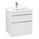 V&B Meuble sous lavabo Venticello 55,3x59x50,2cm, Poignée chrome, blanc mat-3