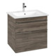 V&B Meuble sous lavabo Venticello 60,3x59x50,2 cm, poignée chrome, chêne stone-3