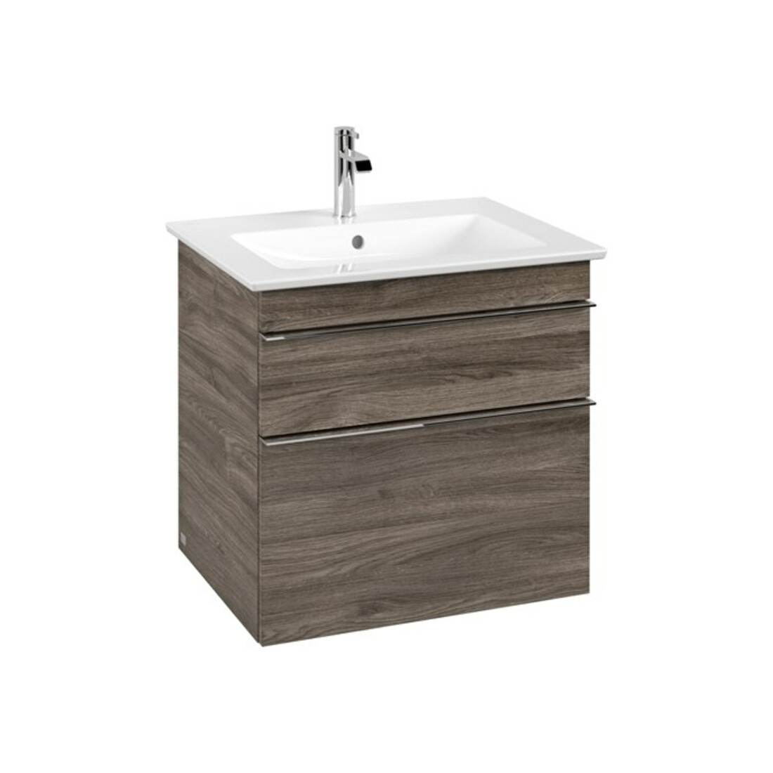 V&B Meuble sous lavabo Venticello 60,3x59x50,2 cm, poignée chrome, chêne stone