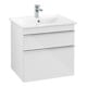 V&B Meuble sous lavabo Venticello 60,3x59x50,2cm, chromé, blanc brillant-3